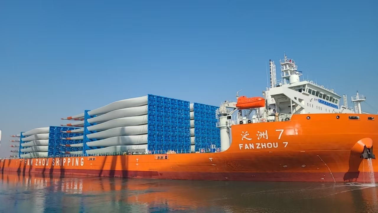 "Fanzhou 7" Sets Sail, Bringing China's Wind Power to India!